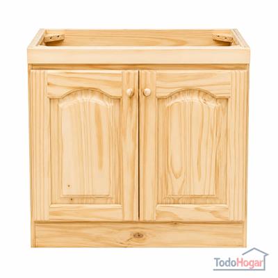 BAJO MESADA DE PINO 80X80X56CM – 2 PUERTAS