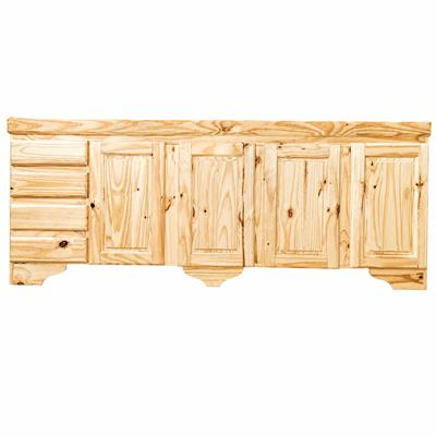 BAJO MESADA PINO 200X80X55 BACHA DERECHA CAJONES A LA IZQUIERDA