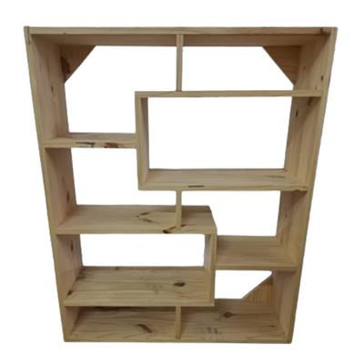 MINI BIBLIOTECA DE PINO CUBO  80X100X24