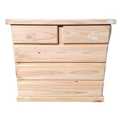 comoda de pino chifonier 100x90x42 cajonera: 3 largos 2 cortos