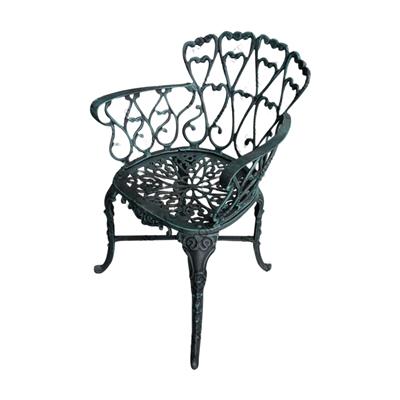 SILLON FUNDICION DE ALUMINIO BOSTON COLOR:NEGRO CON VERDE