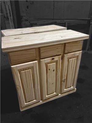 BAHIUT DE PINO 100x80X37 3 PUERTAS 3 CAJONES