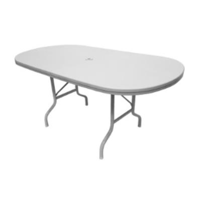 MESA DE JARDIN GIBRALTAR PLEGABLE OVALADA