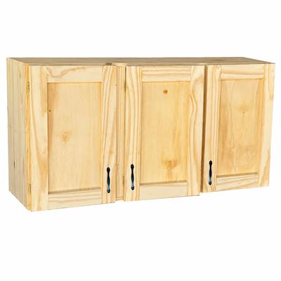 ALACENA DE PINO CRUDO 100 CM 3 PUERTAS