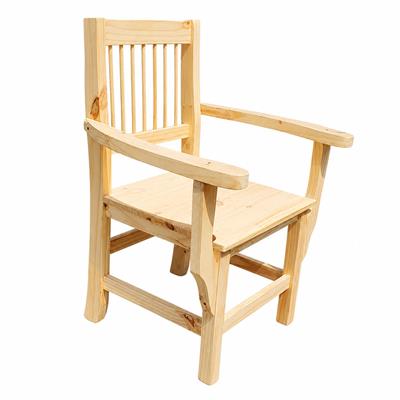 SILLÓN CABECERO DE PINO CON APOYABRAZOS