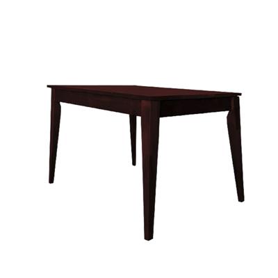 MESA DE COMEDOR MADERA MACIZO RECTANGULAR ESCANDINAVA INMACOL 90X120 COLOR:WENGUE