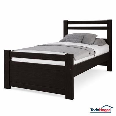 CAMA 1 PLAZA Y MEDIA 1M DE ANCHO PACIFICO COLOR WENGUE 204.04