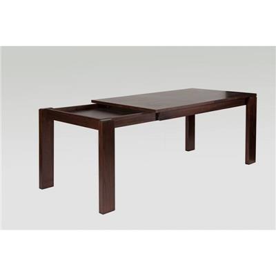 mesa de comedor madera macizo corpus extensible color:castaño 1.50 a 2.00 m