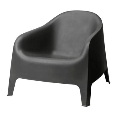 SILLON PLASTICO DE JARDIN BANCO SKARPO NEGRO