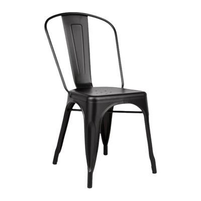 silla tolix negra (diseño industrial)