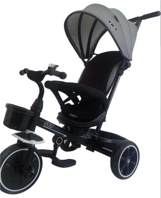 TRICICLO LATAPY CON MANIJA Y CAP/GIRATORIA GRIS