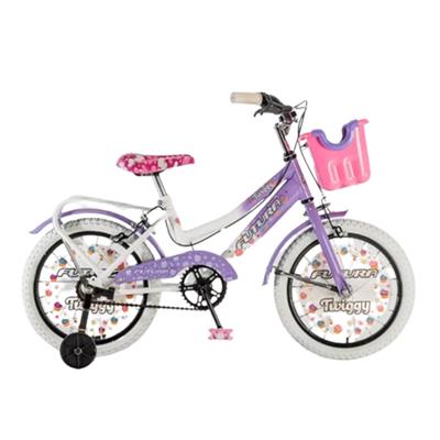 bicicleta r16 futura bmx twiggy nena c/c ( celeste/blanco )