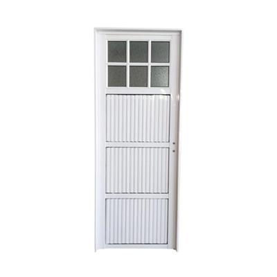 PUERTA ALUMINIO ACANALADA CON VIDRIO 70X200 IZQUIERDA