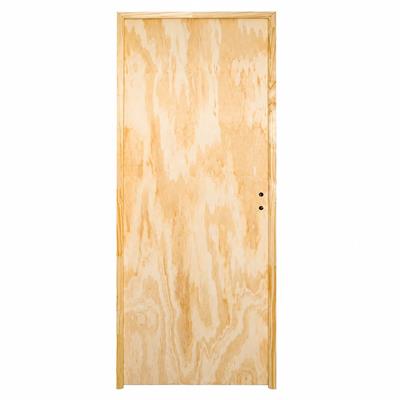 PUERTA PLACA HERFASA DE PINO 60 X 200 CM – IZQUIERDA – MARCO DE PINO 10 CM