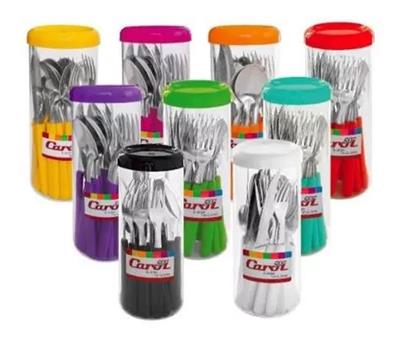 SET DE CUBIERTOS X 24 PIEZAS + TARRO LINEA FUSION