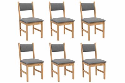 SILLA DE COMEDOR CATA GRIS POR 6 UNIDADES
