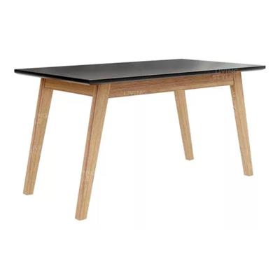 MESA DE COMEDOR TULIP  120X80 PATAS ESCANDINAVAS DE MADERA TAPA DE MELAMINA COLOR NEGRO 578573-N