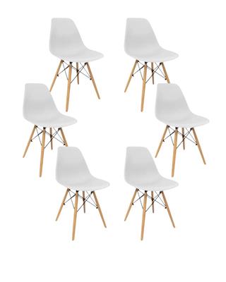 SILLA DE COMEDOR DE PLASTICO EAMES POR 6 UNIDADES