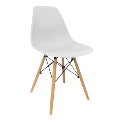 SILLA DE COMEDOR DE PLASTICO EAMES COLOR BLANCO 578610-BL