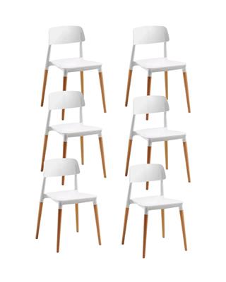 SILLA DE COMEDOR PLASTICAS MILAN POR 6 UNIDADES