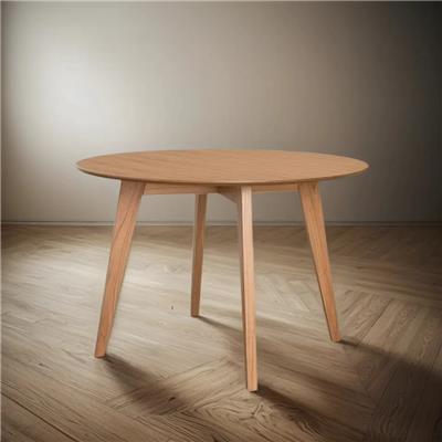 MESA DE COMEDOR PINOTEA FC REDONDA OSLO ESCANDINAVA 1.20 COLOR MIEL 579011