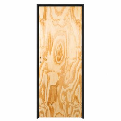 PUERTA PLACA DE PINO 85 X 200 CM – DERECHA – MARCO DE CHAPA 10 CM