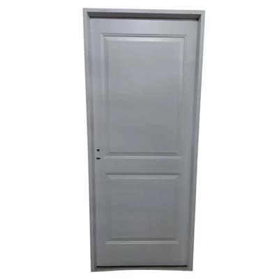 puerta de chapa simple izquierda 85x205 ciega color blanco