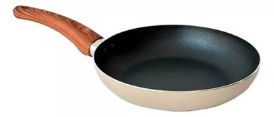 SARTEN CAROL 22CM ALUMINIO C/ANTIA NEGRO MANGO SEMIL MADRA