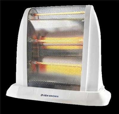 ESTUFA ELECTRICA HALOGENA KB-2009 KEN BROWN 5 TUBOS POTENCIA 800/1600/2000 Watts