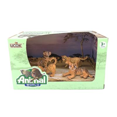 playtes animal world cachorros x4