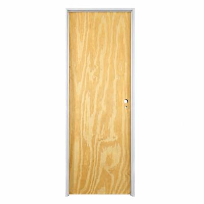 PUERTA PLACA DE PINO 70 X 200CM – IZQUIERDA – MARCO DE ALUMINIO 7CM