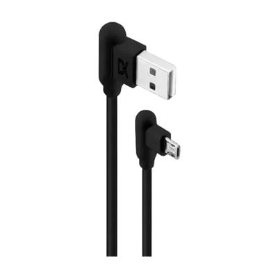 CABLE MICRO USB 90° DEKKIN COLOR NEGRO