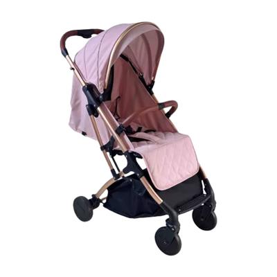 COCHE SISTEMA VALIJA ROSA-GRIS