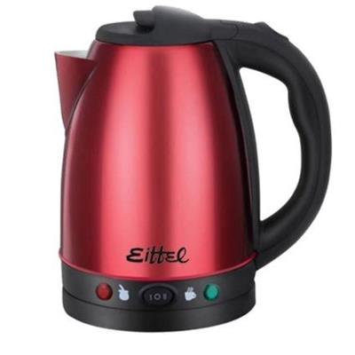 PAVA ELECTRICA MARCA EIFFEL 1.8LTS COLOR NEGRO MATERIAL PLASTICO Y ACERO INOX., CON CORTE PARA MATE Y CAFE, SISTEMA DE CALENTAMIEN TO OCULTO, INDICADOR LUMINNOSO DE ENCENDIDO.