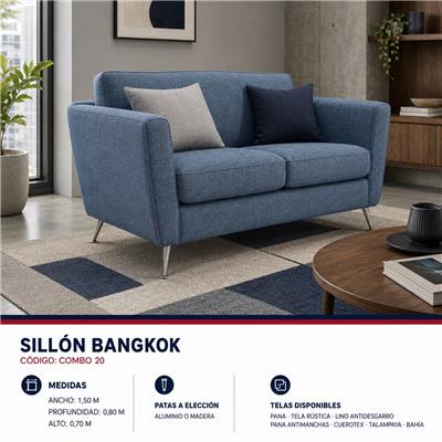 SILLON DE LIVING 2 CUERPOS BANGKOK