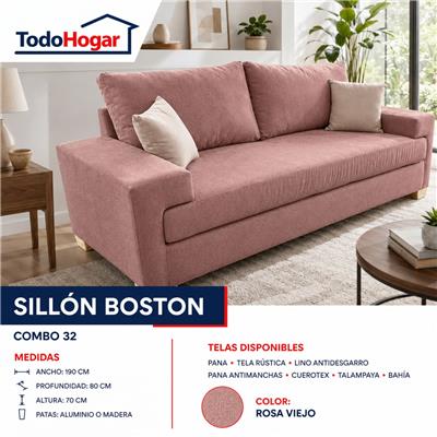 SILLON DE LIVING 2 CUERPOS BOSTON COD:32