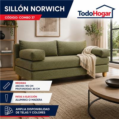 SILLON DE LIVING 2 CUERPOS NORWICH COD:37