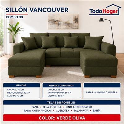 SILLON DE LIVING 3 CUERPOS VANCOUVER COD:38