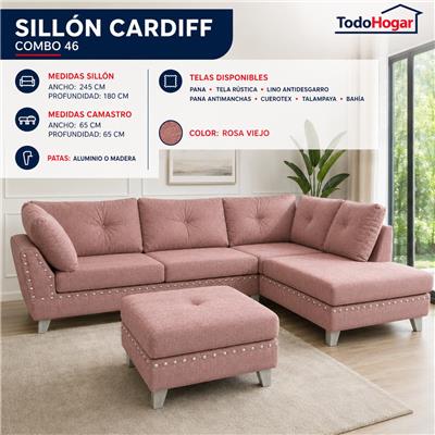 SILLON DE LIVING 4 CUERPOS CARDIFF COD46 