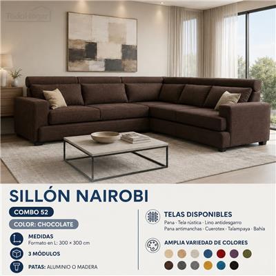 SILLON DE LIVING 4 CUERPOS NAIROBI COD:52