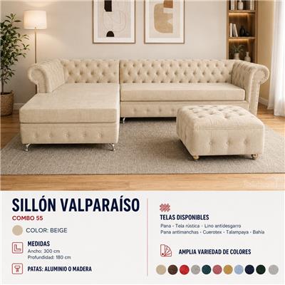 SILLON DE LIVING 4 CUERPOS VALPARAISO COD:55