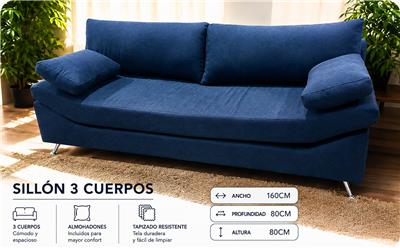 SILLON DE LIVING DE 2 CUERPOS CUBA