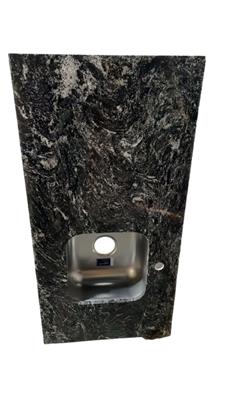 MESADA GRANITO BOREAL 120 BACHA DERECHA 1 AGUJERO MONOCOMANDO