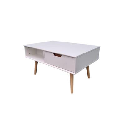 MESA DE LIVING DE MELAMINA CON 1 CAJON