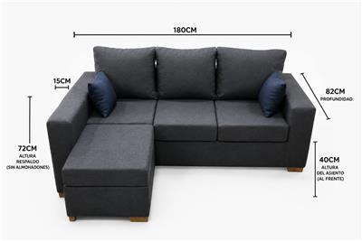 SILLON ESQUINERO CON CAMASTRO EN L