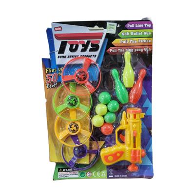 PISTOLA CON PINOS ESFERAS Y DISCOS