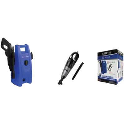 HIDROLAVADORA KLD 1300W 5LTS/MIN CON ASPIRADORA DE MANO PORTATIL 12V