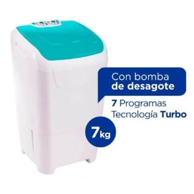 LAVARROPA SEMIAUTOMATICO COLUMBIA 7KG