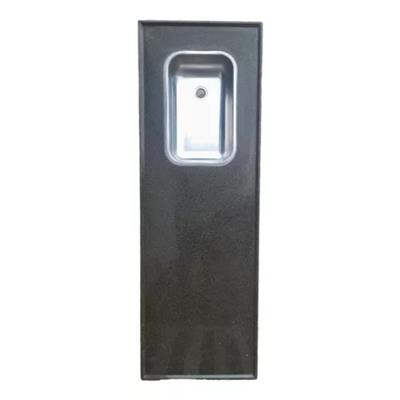 MESADA DE 120X60 SIN ZOCALO NEGRA BACHA MODE