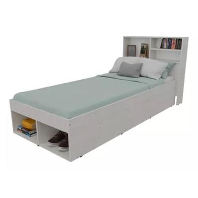 CAMA DE MELAMINA CON REPISA VENECIA ORLANDI MO.105